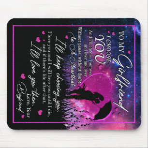 Personalised To My Gorgeous Girlfriend From Boyfri Mouse Pad