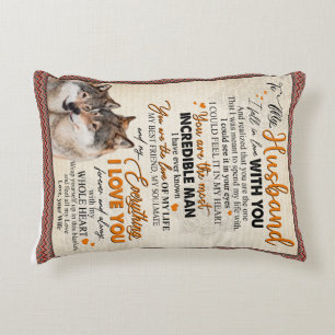 Personalised To My Husband From Wife Poster, Decorative Cushion