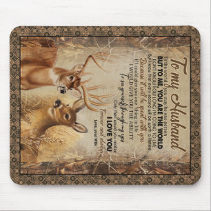 Personalised To My Husband From Wife Poster Mouse Pad