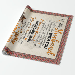 Personalised To My Husband From Wife Poster, Wrapping Paper