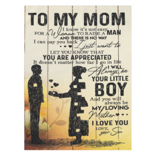 Personalised To My Mum From Son  Birthday Mum Gift Tablecloth