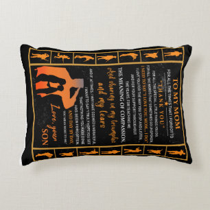 Personalised To My Mum From Son, Decorative Cushion