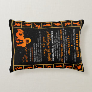Personalised To My Mum From Your Son Baseball Play Decorative Cushion