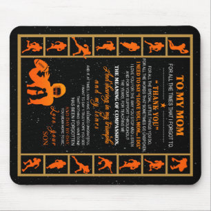 Personalised To My Mum From Your Son Baseball Play Mouse Pad