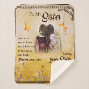 Personalised to My Sister Blanket