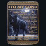 Personalised To My Son Birthday Gift, Baby Blanket<br><div class="desc">Personalised To My Son Birthday Gift, </div>