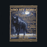 Personalised To My Son Birthday Gift, Fleece Blanket<br><div class="desc">Personalised To My Son Birthday Gift, </div>