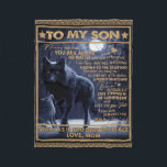 Personalised To My Son Birthday Gift, Fleece Blanket<br><div class="desc">Personalised To My Son Birthday Gift, </div>