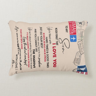 Personalised To My Son, Son Birthday Gift Decorative Cushion