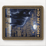 Personalised To My Son, Son Birthday Gift Mouse Pad<br><div class="desc">Personalised To My Son, Son Birthday Gift A cute gift for a special person. The pattern is the best gift to friends and family it is also a perfect holiday or birthday gift idea Dog lovers, girls, boys, kids, teens, and adults on Christmas, and New Year, Thanksgiving Day, Christmas Day,...</div>