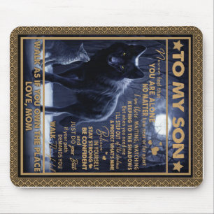 Personalised To My Son, Son Birthday Gift Mouse Pad
