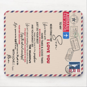 Personalised To My Son, Son Birthday Gift Mouse Pad