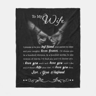 Personalised To My Wife Blanket