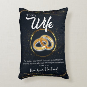 Personalised To My Wife Couple Valentine Gifts Decorative Cushion