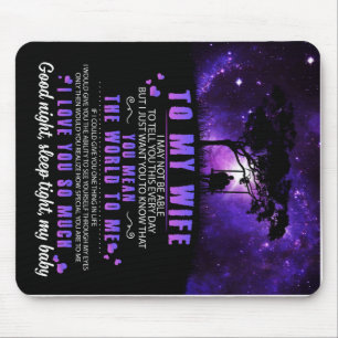 Personalised To My Wife, Letter From Husband Mouse Pad