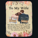Personalised To My Wife Love From Husband Vintage Baby Blanket<br><div class="desc">Personalised To My Wife Love From Husband Vintage Poster, </div>