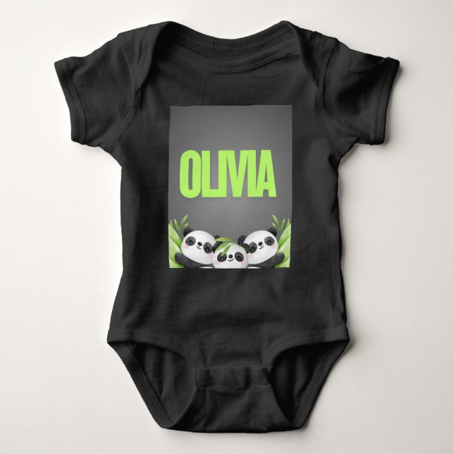 Personalised Toddler Clothes – Custom Name Kids Sh Baby Bodysuit (Front)