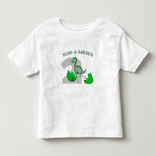 Personalised Toddler kid's Dinosaur Birthday T-Shirt