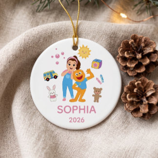 Personalised Toddler Ornament, Ms. Rachel Ornament