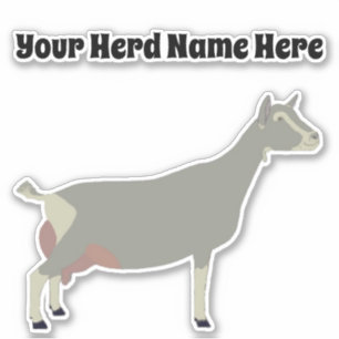Personalised Toggenburg Dairy Goat