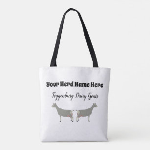 Personalised Toggenburg Dairy Goat Tote Bag