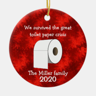 Personalised Toilet Paper Crisis Ornament