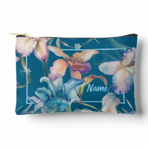 Personalised Toiletry Bag  - Blue Floral Mix