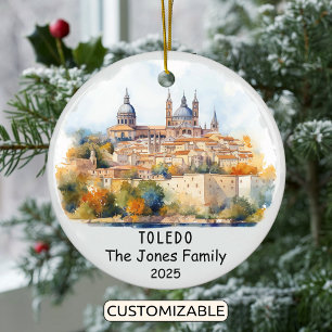 Personalised Toledo Ornament, Spain Ceramic Ornament
