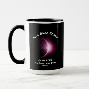 Personalised TOTAL SOLAR ECLIPSE 2024 Mug