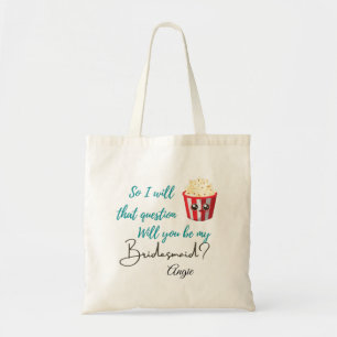 Personalised Tote Bag Bridesmaid Proposal Gift 