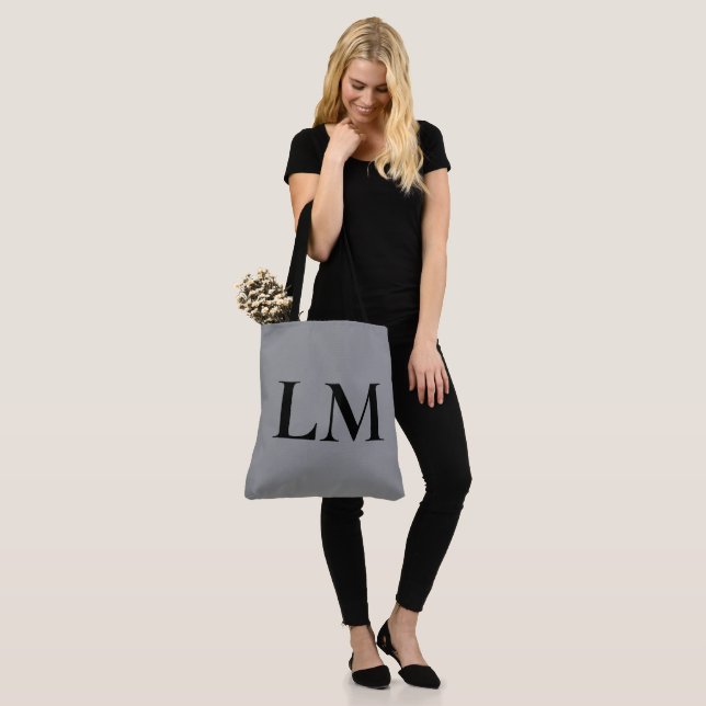 Personalised Tote Bag Large Canvas Custom Name (On Model)