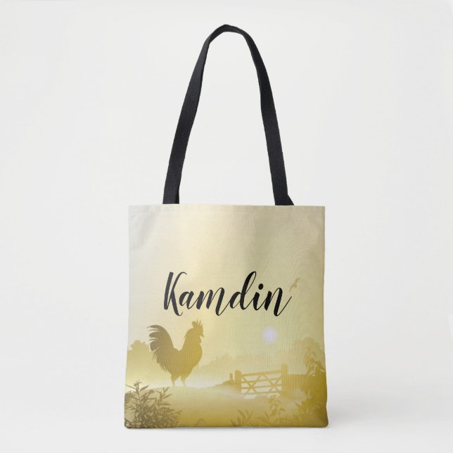 Personalised Tote Bag Sunny Morning Farm Country R (Front)