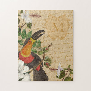 Personalised Toucan Monogram Jigsaw Puzzle