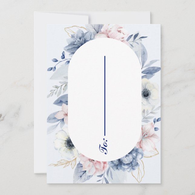 Personalised Touches Wedding Envelop Invitation (Front)