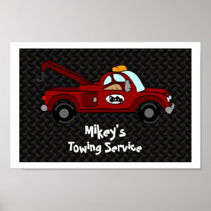 Personalised Towtruck Poster
