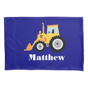 Personalised Toy Truck with Boy's Name Pillow Case