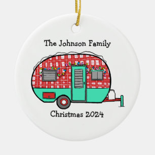 Personalised Trailer Camper Ornament