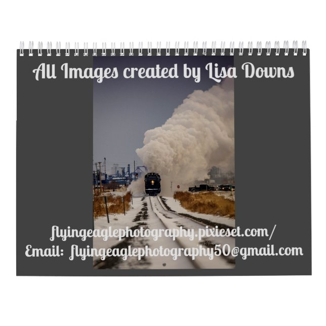 Personalised Train Calendar (Back)