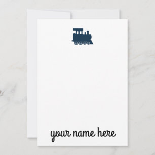Personalised Train Stationery Notecards for Kids