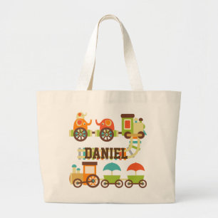 Personalised Trains Tote Bag