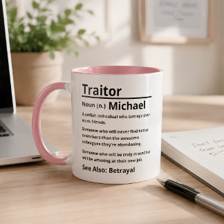 Personalised Traitor Definition Mug