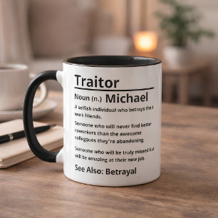 Personalised Traitor Definition Mug