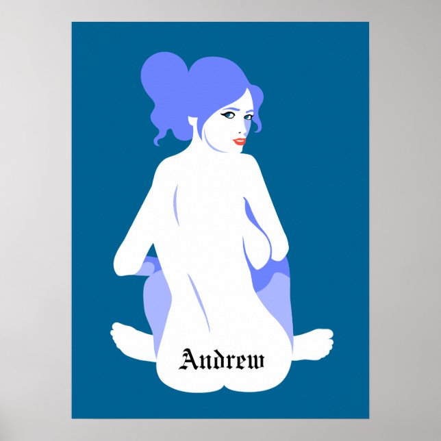 Personalised Tramp Stamp Men's Poster (Front)