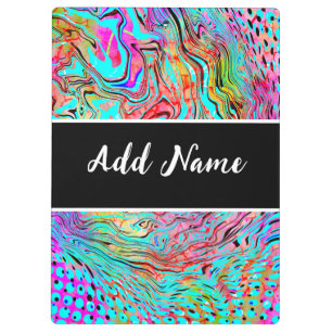 Personalised Tranquillity Abstract Fluid Art   Clipboard