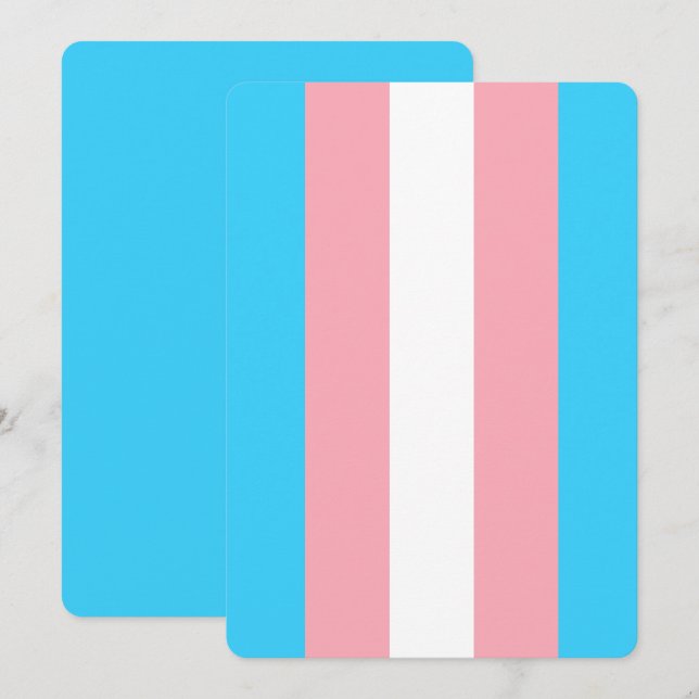 Personalised Transgender Flag (Front/Back)