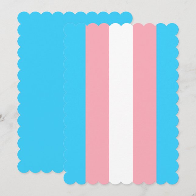 Personalised Transgender Flag (Front/Back)
