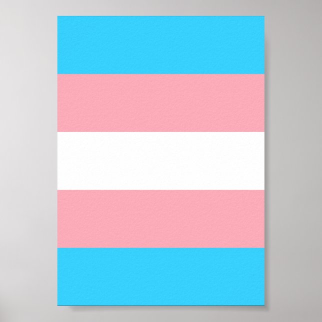 Personalised Transgender Flag Poster (Front)