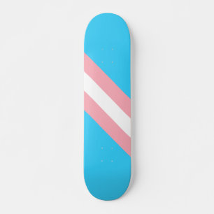 Personalised Transgender Flag Skateboard