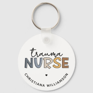 Personalised Trauma Nurse Trauma Nursing Gifts Key Ring