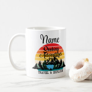 Personalised Travel Explore Design Coffee Mug Cup